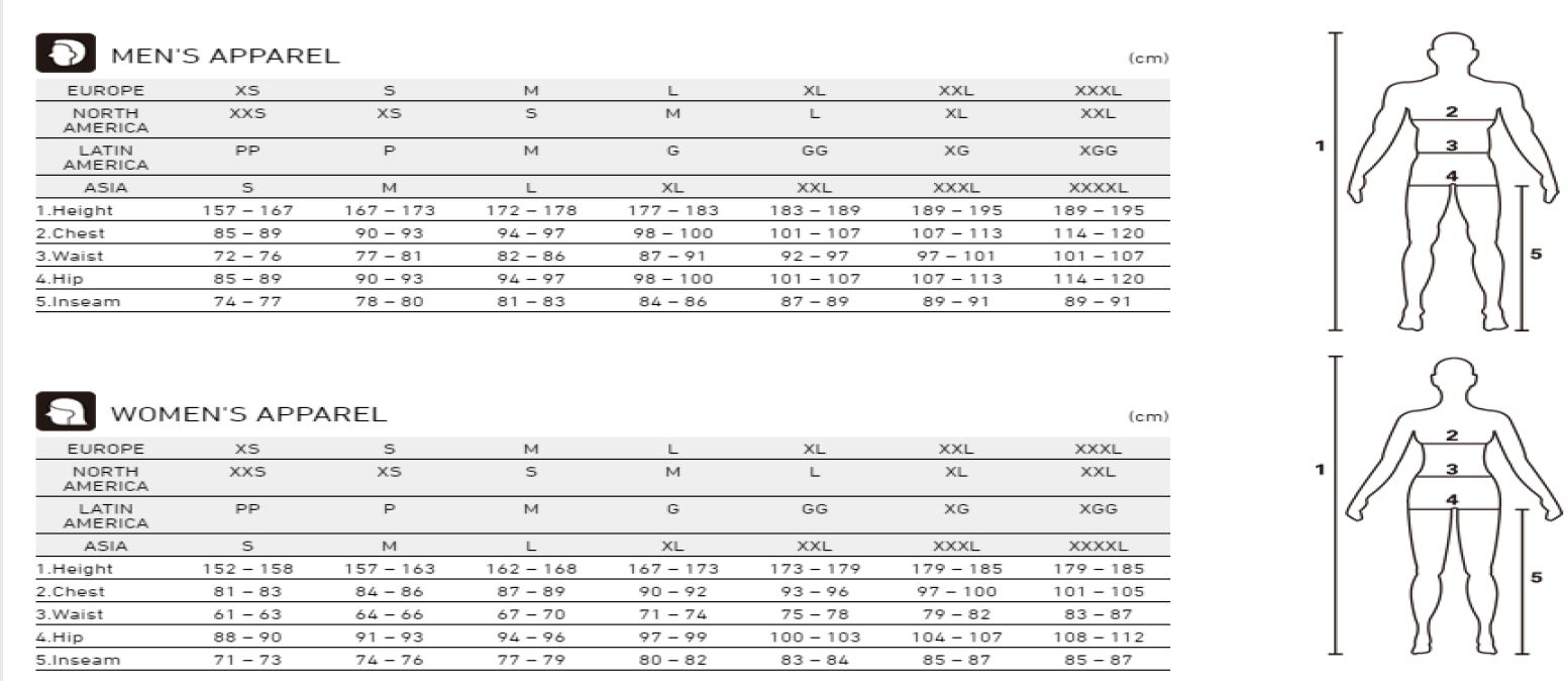 Shimano Size Chart – 藍天單車 Aurora Bike